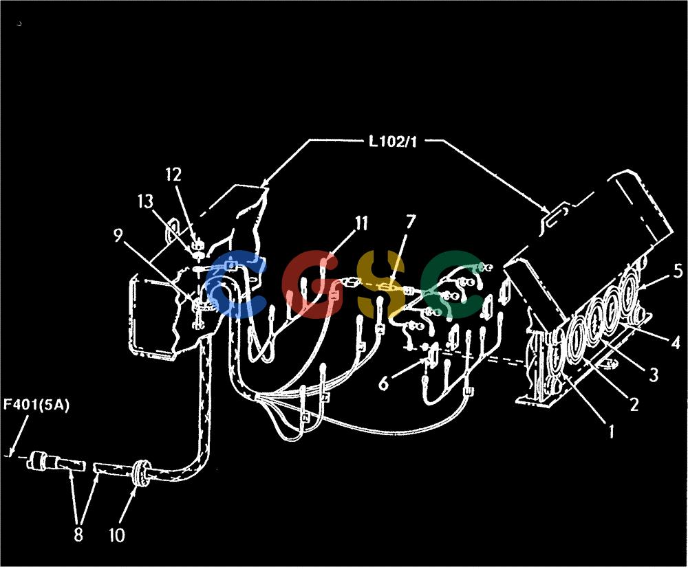 纽荷兰零件查询(FL14E) - CRAWLER LOADER (F4.01[001A]) - INSTRUMENT PANEL GAUGES AND WIRING New Holland Constructuion