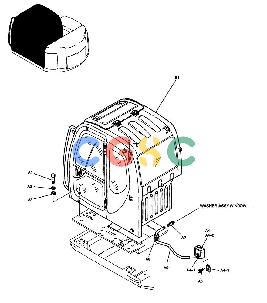 纽荷兰零件查询(EH70) - MIDI CRAWLER EXCAVATOR (N.A.) (1/05-) (041) - CAB INSTALLATION New Holland Constructuion