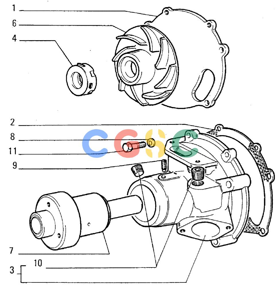 纽荷兰零件查询(FL5B) - CRAWLER LOADER (A4.03/A[001]) - WATER PUMP New Holland Constructuion