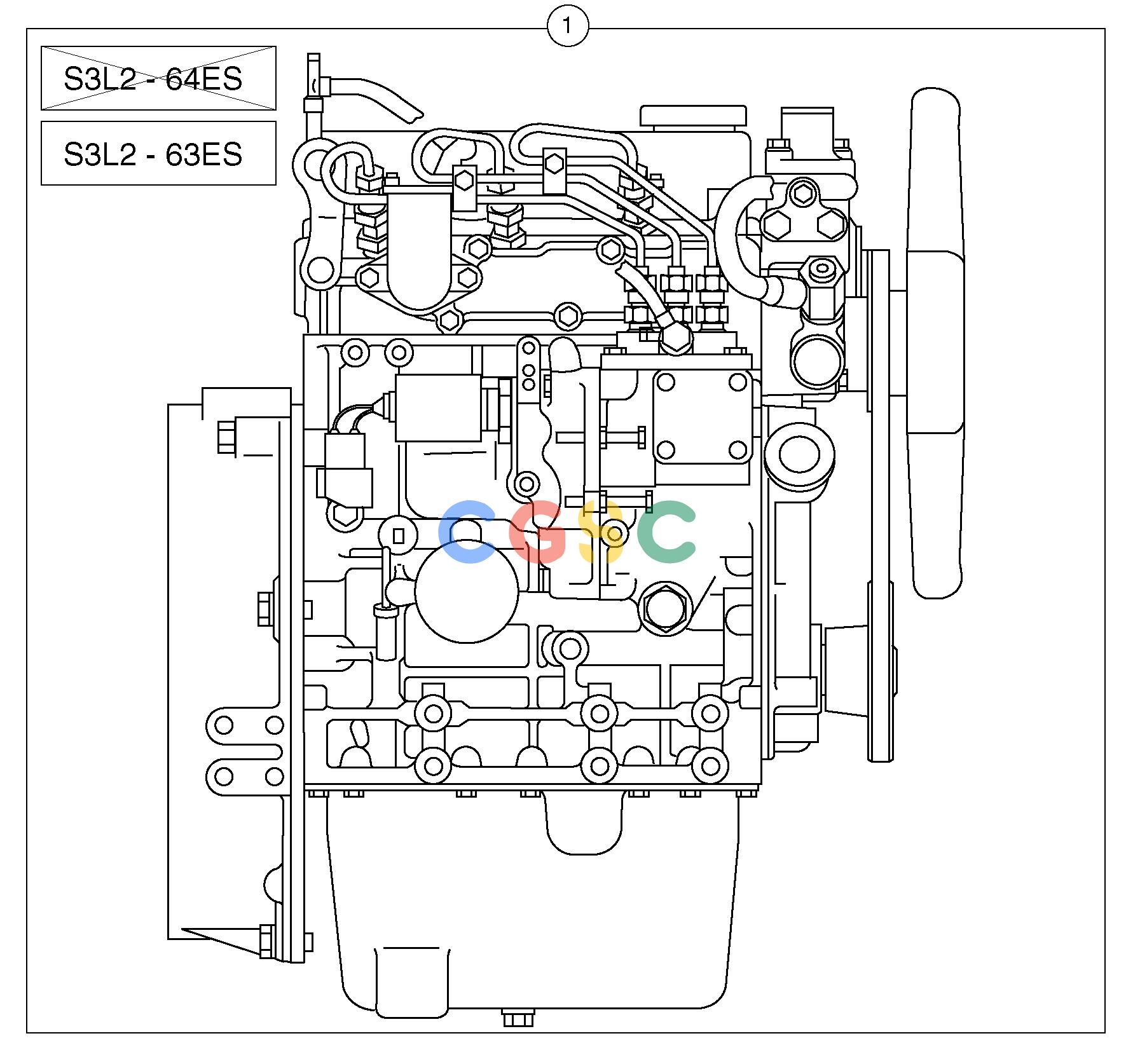 沃尔沃零件查询EC30 EngineTYPE 282.-NoneNoneNoneS3L2-63ESAutodata Volvo online