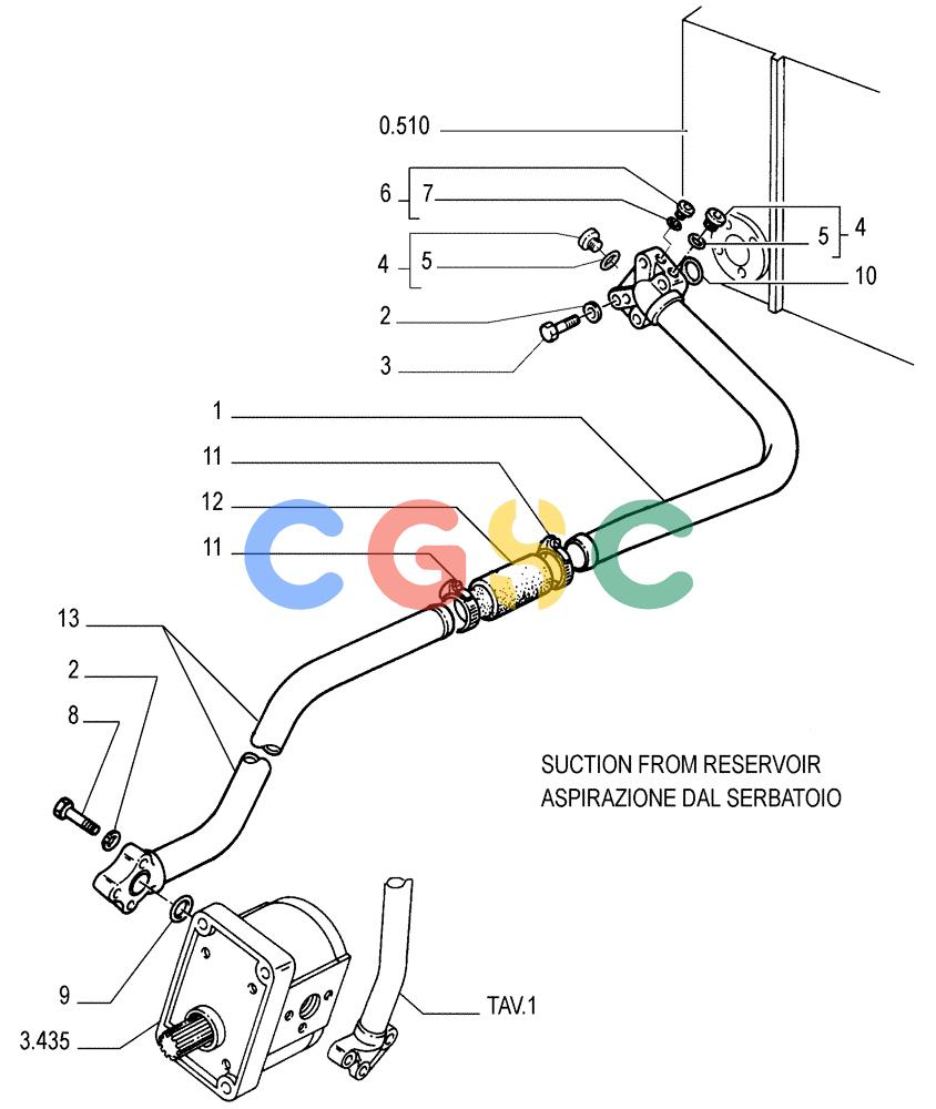 纽荷兰零件查询(FL145) - CRAWLER LOADER (N.A. VERSION) (11/98-) (3.434[02]) - HYDRAULIC SYSTEM PIPING New Holland Constructuion