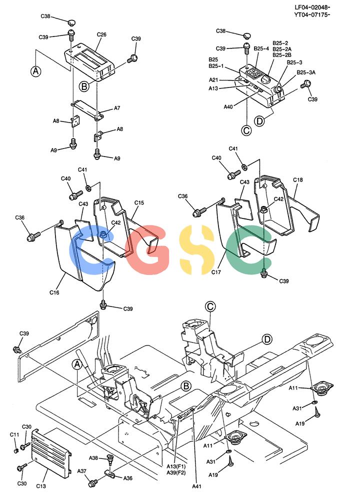 纽荷兰零件查询(E70SR) - MIDI CRAWLER EXCAVATOR ASN YT04-07175 (01-048[02]) - PANEL ASSY, INSTRUMENT (5 LIGHT) New Holland Constructuion