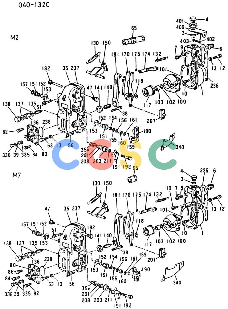 神钢零件查询(6D16-T) - MITSUBISHI DIESEL ENGINE - K909 II & K909LC II EXCAVATORS (1/87-12/06) (02-005) - GOVERNOR (INNER PARTS) Kobelco