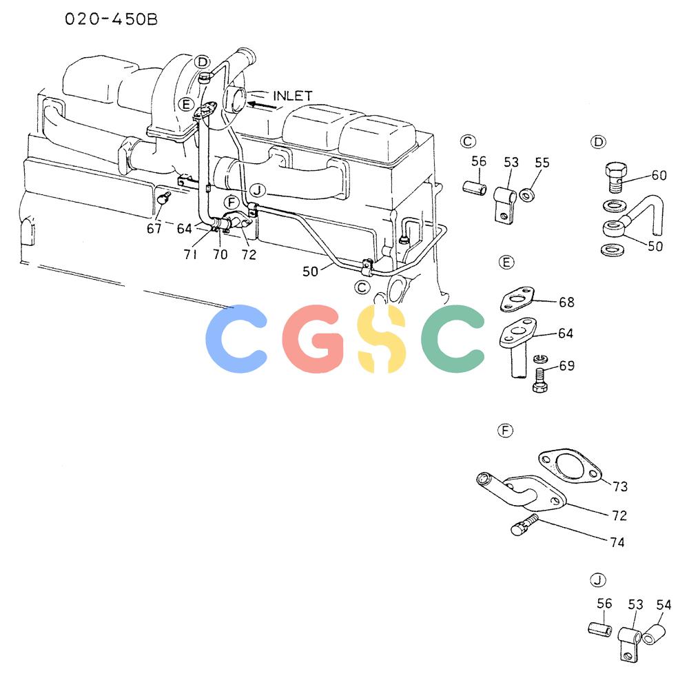 神钢零件查询(6D22CT) - MITSUBISHI DIESEL ENGINE - K909A, K910, K912 & K935 (1/76-12/06) (01-018[02]) - TURBO-CHARGER, GENERAL Kobelco