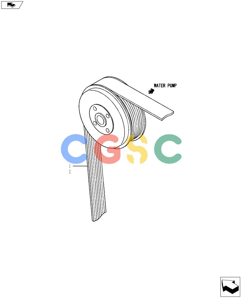 神钢零件查询(ED150-2) - BLADE RUNNER EXCAVATOR/DOZER ASN LH01-01001 (1/09-12/12) (08-028[00]) - V-BELT Kobelco