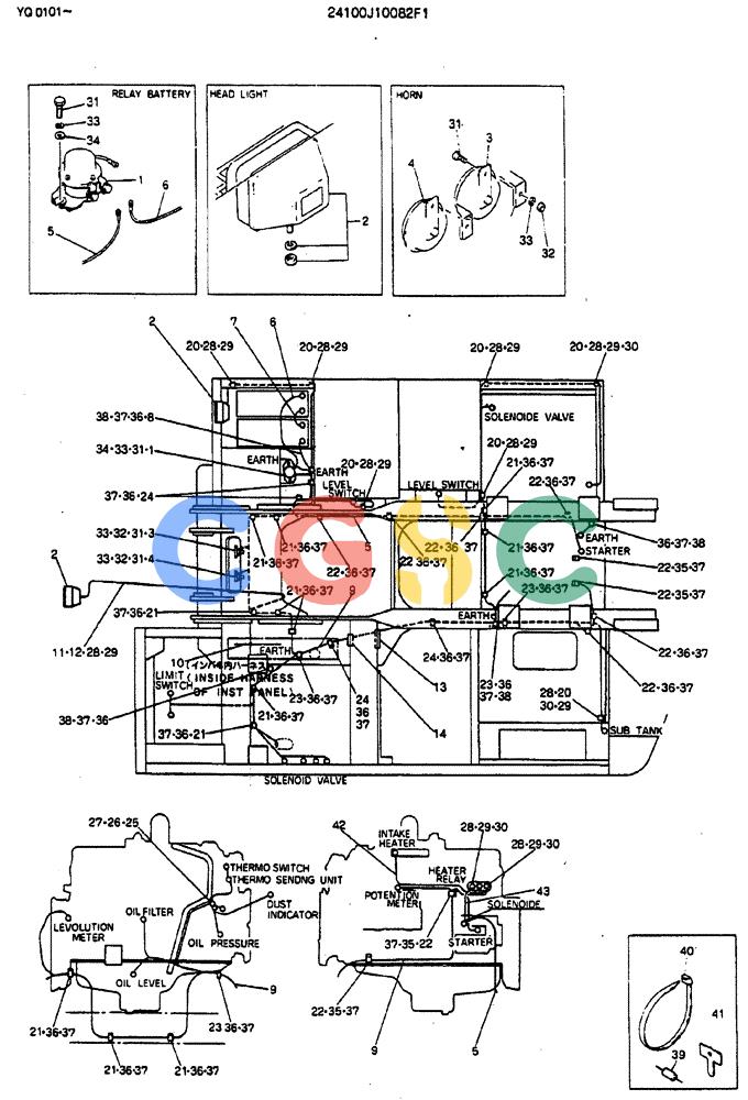 神钢零件查询(MD200BLC) - EXCAVATOR BTW YQ0101 - YQ0564 (1/80-12/06) (05-013) - WIRING ASSY, ELEC Kobelco