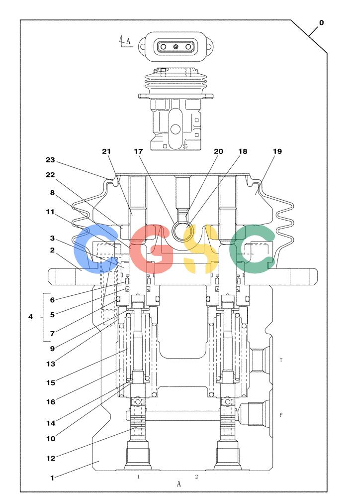 纽荷兰零件查询(E805) - CRAWLER EXCAVATOR TIER 3 (7/06-) (08-271-00[01]) - FOOT CONTROL VALVE - OPTIONAL New Holland Constructuion