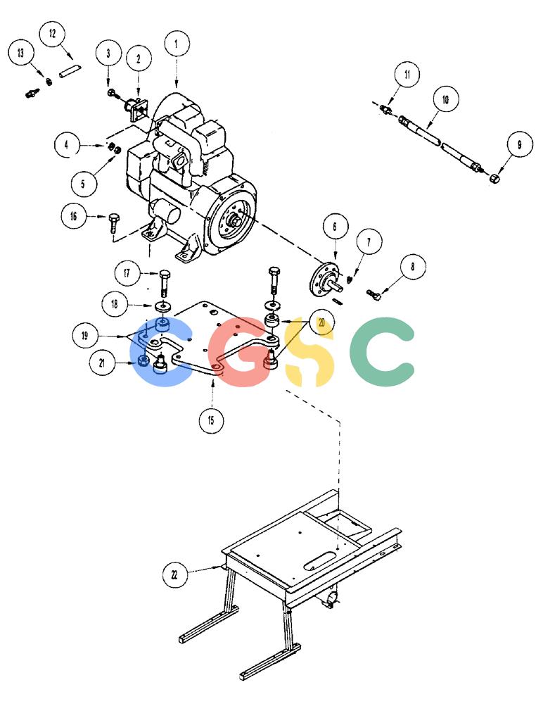 凯斯零件查询(2400) - CONCORD AIR SYSTEM (1/96-12/99) (E10) - ENGINE MOUNTING Case Agriculture