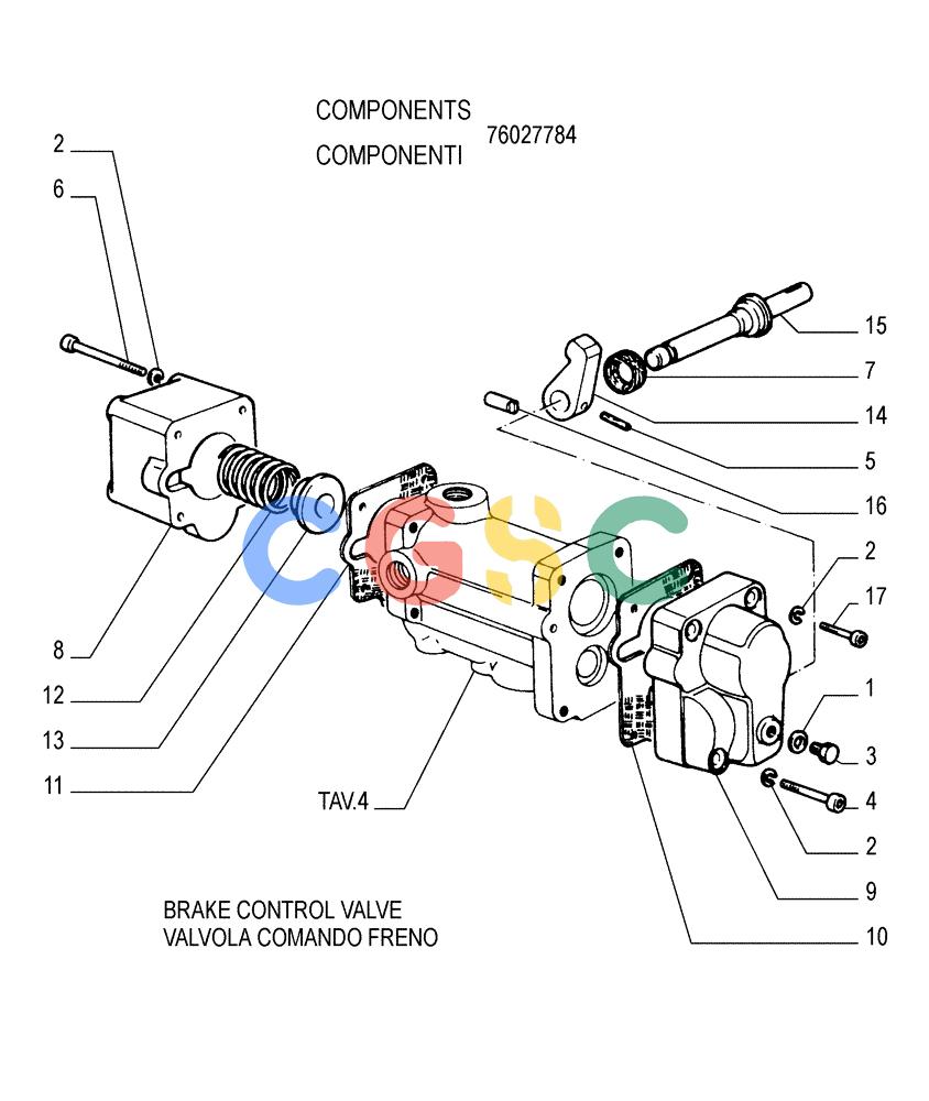 纽荷兰零件查询(FD145) - CRAWLER DOZER (N.A. VERSION) (10/98-) (2.304[05]) - BRAKE CONTROLS - STEERING CLUTCH New Holland Constructuion