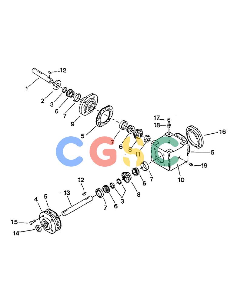 凯斯零件查询(1600) - CONCORD AIR SYSTEM (1/97-12/01) (13) - 100908 GEARBOX PARTS Case Agriculture