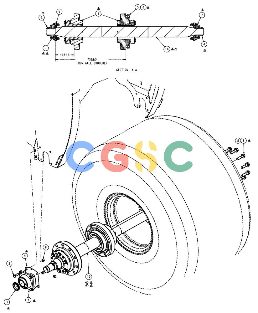 凯斯零件查询(FLX3510) - FLOATER (8/04-8/06) (04-001) - FRONT AXLE GROUP Case Agriculture