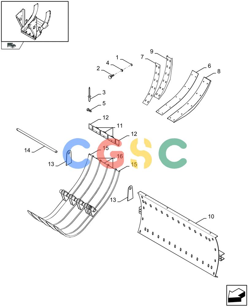 凯斯零件查询(LB433S) - BIG RECTANGULAR BALER (9/08-12/12) (13.32[01]) - FILL FLOW KIT Case Agriculture