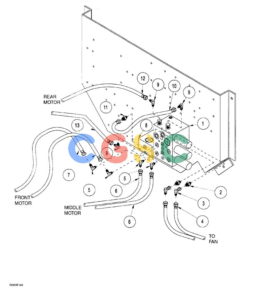 凯斯零件查询(AFS) - CONCORD AIR SYSTEMS (1/00-12/00) (02-16) - HYDRAULIC FITTINGS Case Agriculture