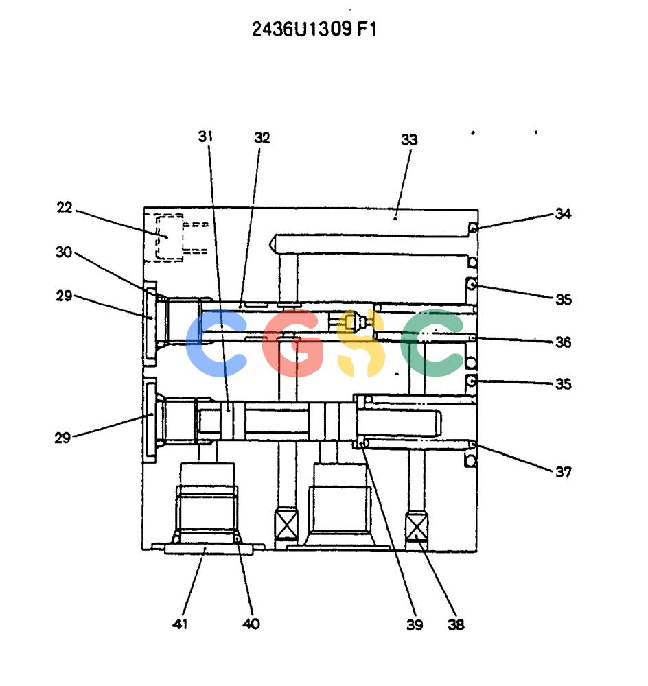 神钢零件查询(MD140C) - EXCAVATOR BTW YPU0301 - YPU0500 (1/80-12/06) (13-004) - VALVE ASSY, REDUCTION Kobelco