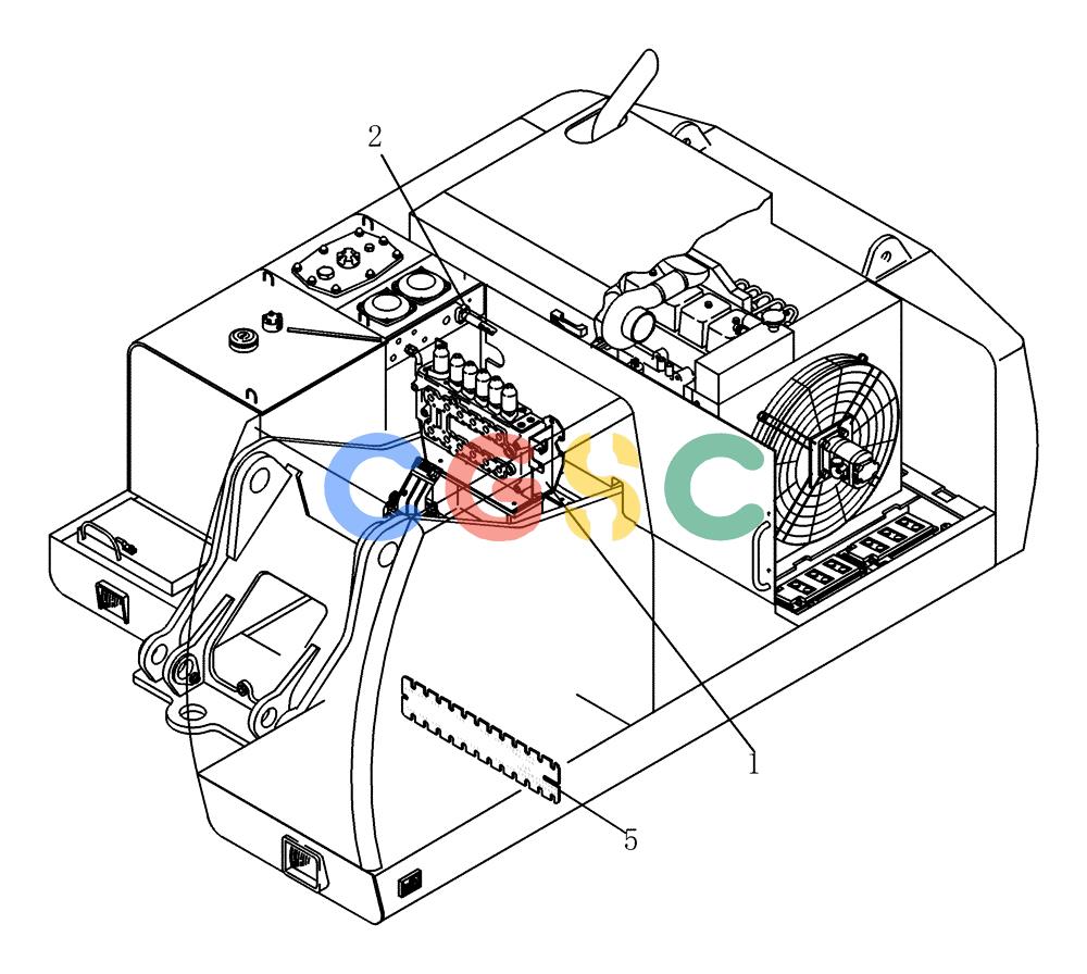 纽荷兰零件查询(EC215) - CRAWLER EXCAVATOR (11/99-) (20.030[001]) - HYDRAULIC SYSTEM UPPER CARRIAGE (S/N 721501-721655) New Holland Constructuion