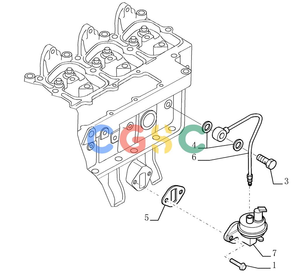 纽荷兰零件查询(DC150.B) - CRAWLER DOZER TIER 2 (3/03-) (0.201[01]) - FUEL PUMP New Holland Constructuion