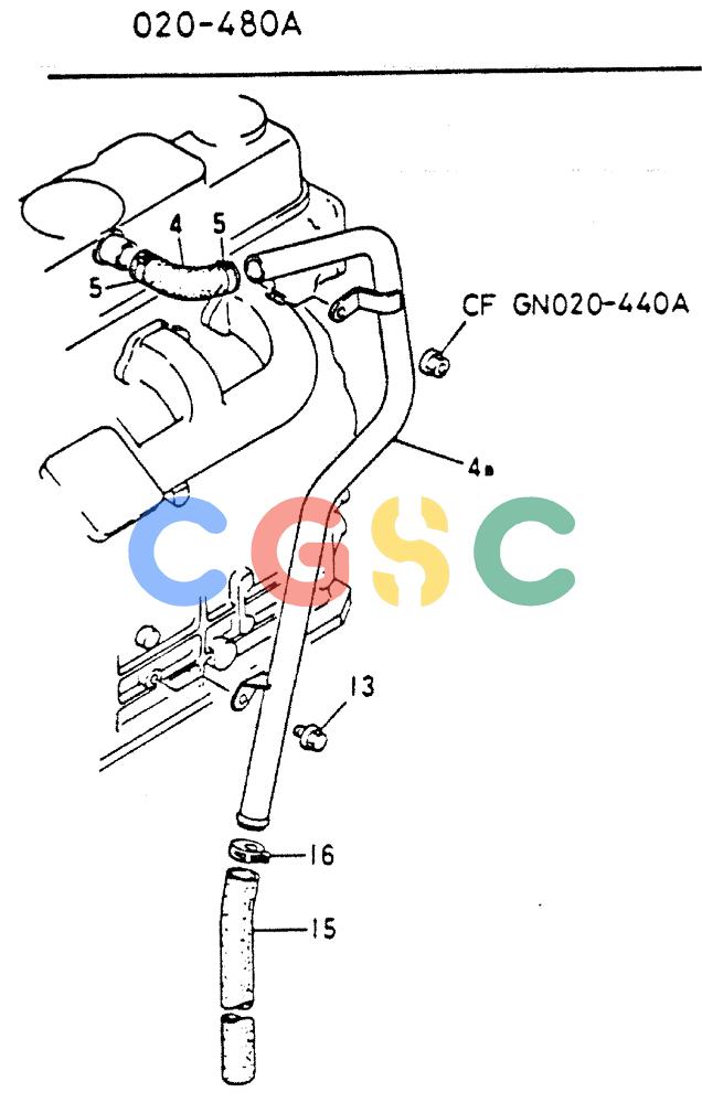 神钢零件查询(MD200C) - EXCAVATOR BTW YQU0701 - YQU2000 (1/80-12/06) (17-025) - BREATHER & OIL FILLER 020-480A Kobelco