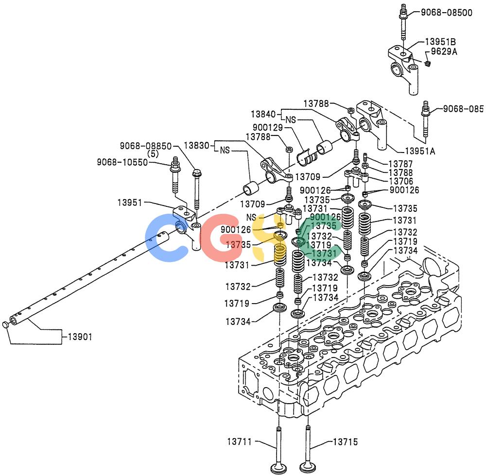 纽荷兰零件查询(E235BSRNLC) - CRAWLER EXCAVATOR ASN YU05-02001 (10-006) - VALVE SYSTEM New Holland Constructuion