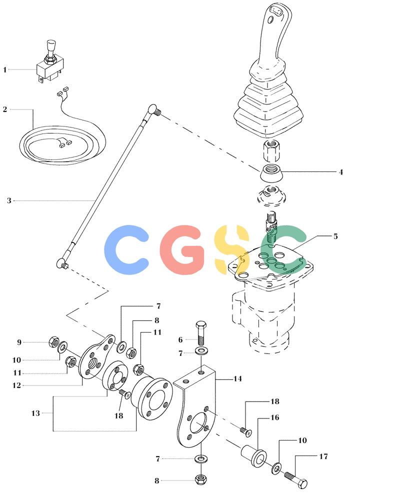 纽荷兰零件查询(DC100) - CRAWLER DOZER (N.A. VERSION) (4/00-) (2.339[03E]) - FRICTION FOR TRAVEL JOYSTICK - DC100 STD. S/N 13111093 & DOWN; LGP S/N 13115016 & DOWN New Holland Constructuion