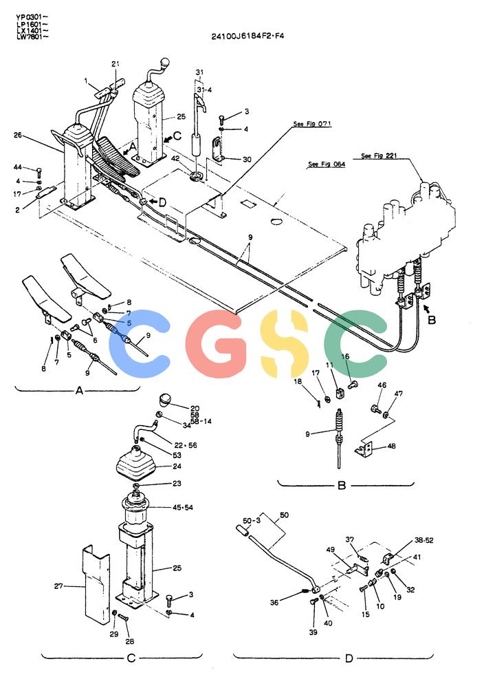 神钢零件查询(K905ALC) - EXCAVATOR ASN YP0301 (1/86-12/03) (03-001) - CONTROL ASSY Kobelco