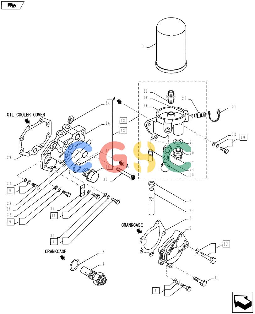 纽荷兰零件查询(E135BSRLC) - CRAWLER EXCAVATOR ASN YH06-08001 (08-023[00]) - OIL FILTER New Holland Constructuion