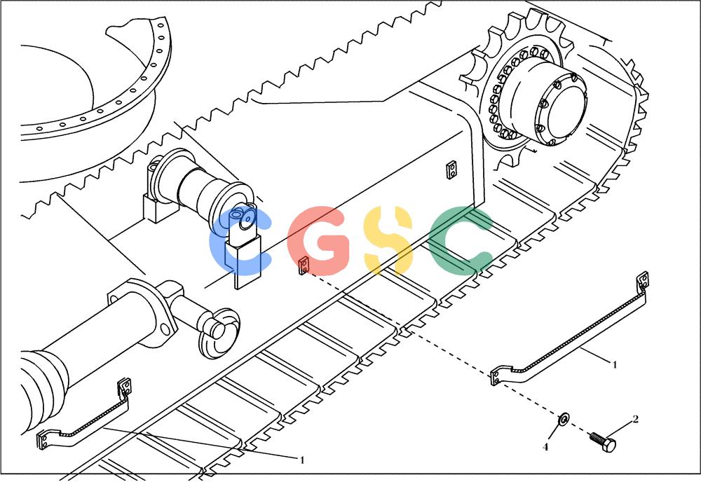 纽荷兰零件查询(EC130) - CRAWLER EXCAVATOR (4/99-) (01.810[001]) - STEPS INSTALL.MATERIAL (S/N 11701-UP) New Holland Constructuion