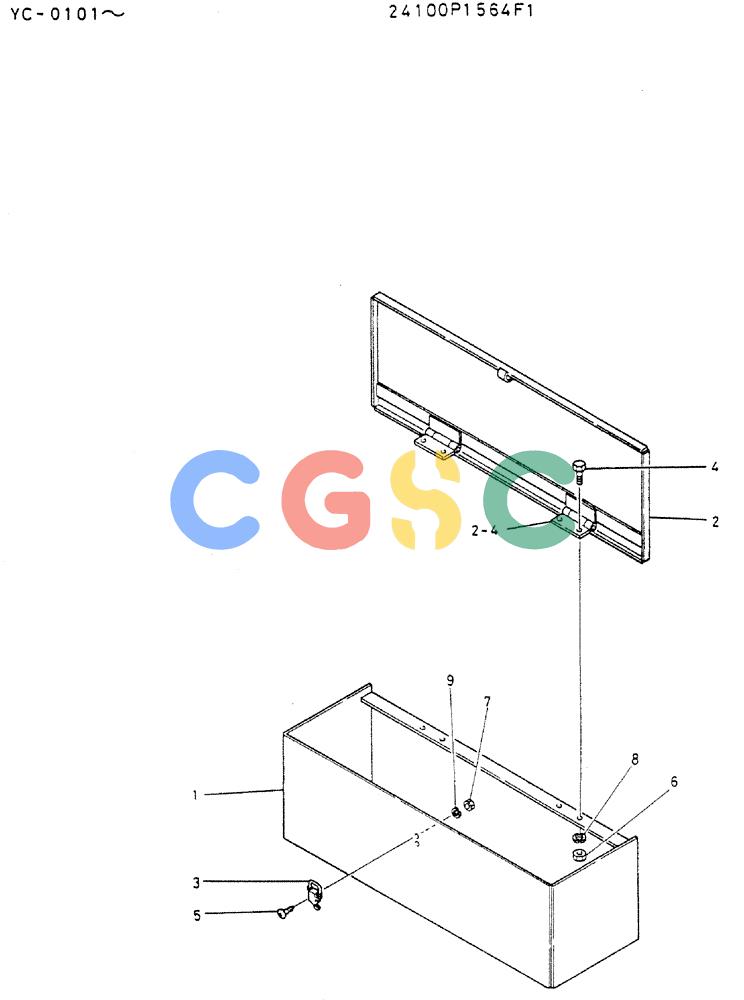 神钢零件查询(MD300LC) - EXCAVATOR BTW YC0101 - YC0300 (1/80-12/06) (02-008) - BOX ASSY, TOOL Kobelco