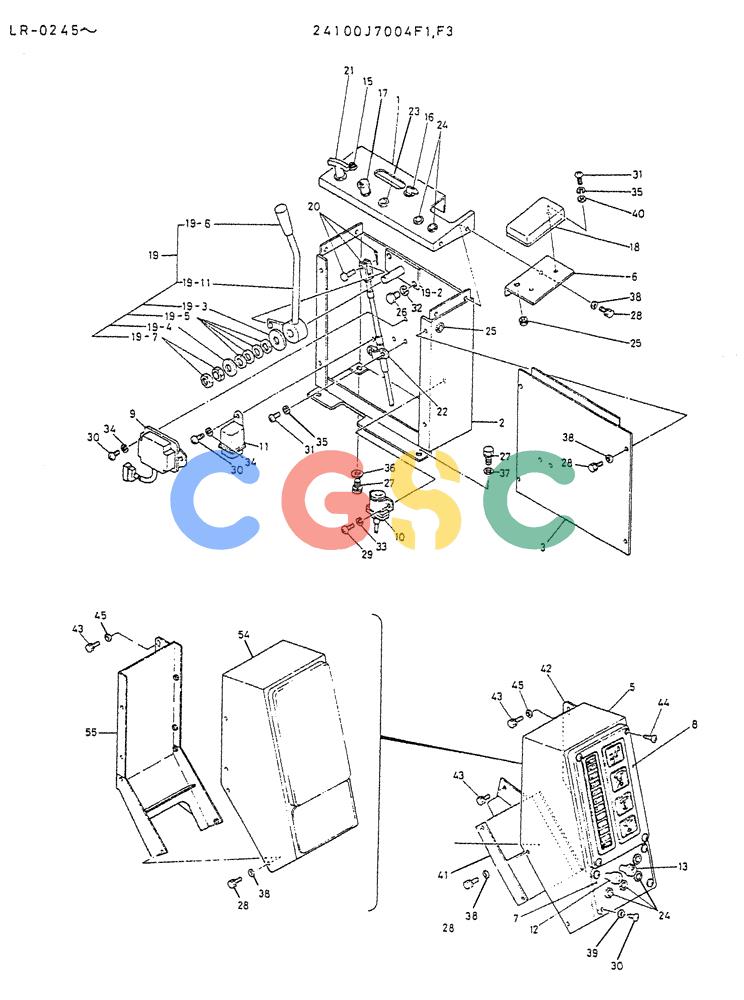神钢零件查询(K914) - EXCAVATOR ASN LR-0143 (1/79-12/03) (07-017) - PANEL ASSY, INST (FOR EUROPE WRIST CONTROL TYPE) Kobelco