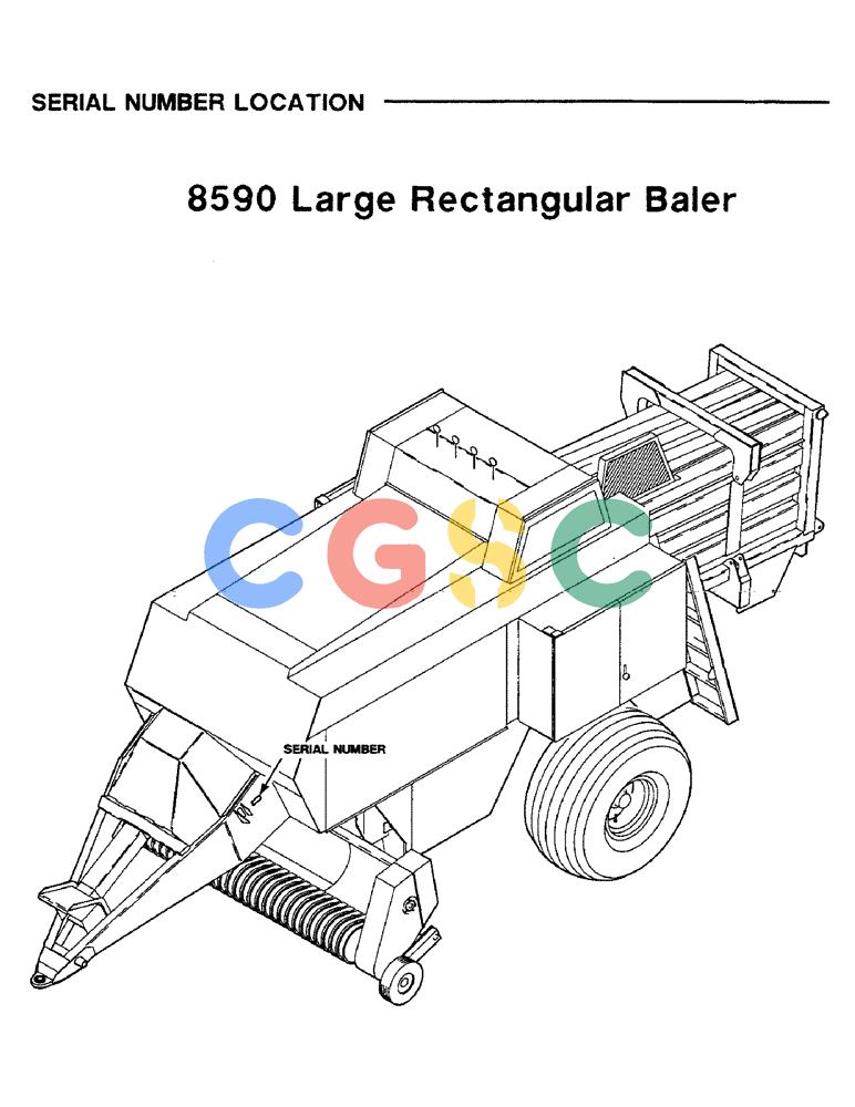 凯斯零件查询(8590) - CASE IH LARGE (4 X 4) RECTANGULAR BALER (NORTH AMERICA) (1/98-12/00) (01-02) - SERIAL NUMBER LOCATION/8590 LARGE RECTANGULAR BALER Case Agriculture