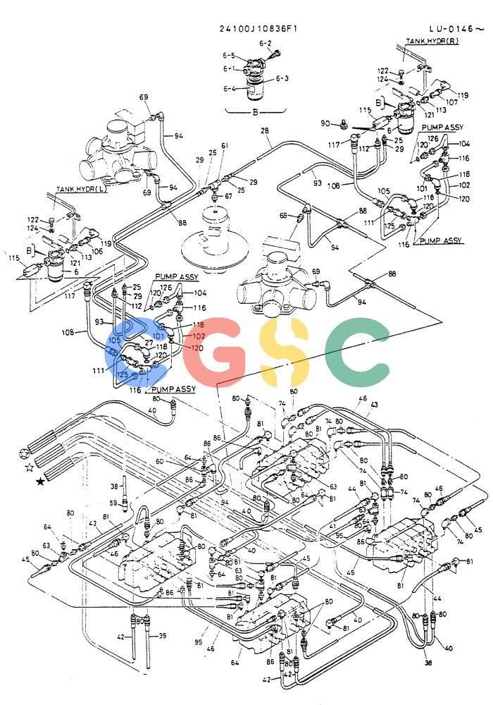 神钢零件查询(K935) - EXCAVATOR SUPPLEMENT ASN LU00154 (1/76-12/03) (03-008[02]) - CONTROL ASSY (FOR NORTH AMERICA) Kobelco