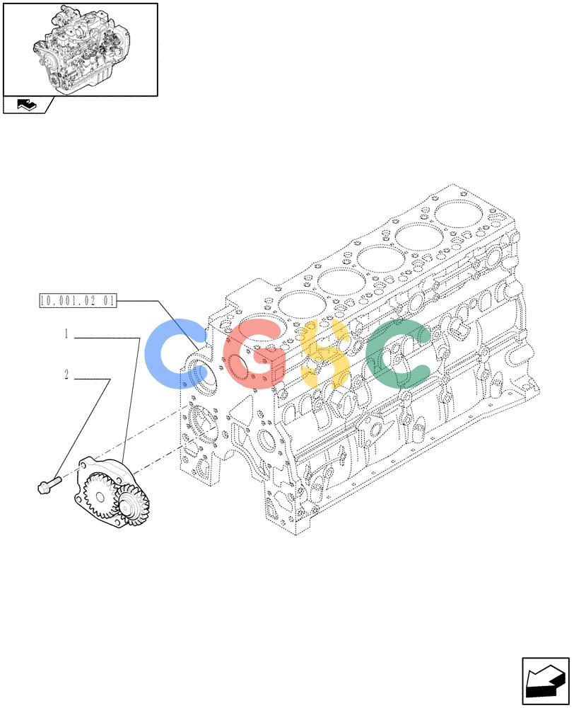 神钢零件查询(F4GE9684R J603) - ENGINE - 504369116 - 84190728 (1/08-12/12) (10.304.01) - OIL PUMP - ENGINE (2853590) Kobelco