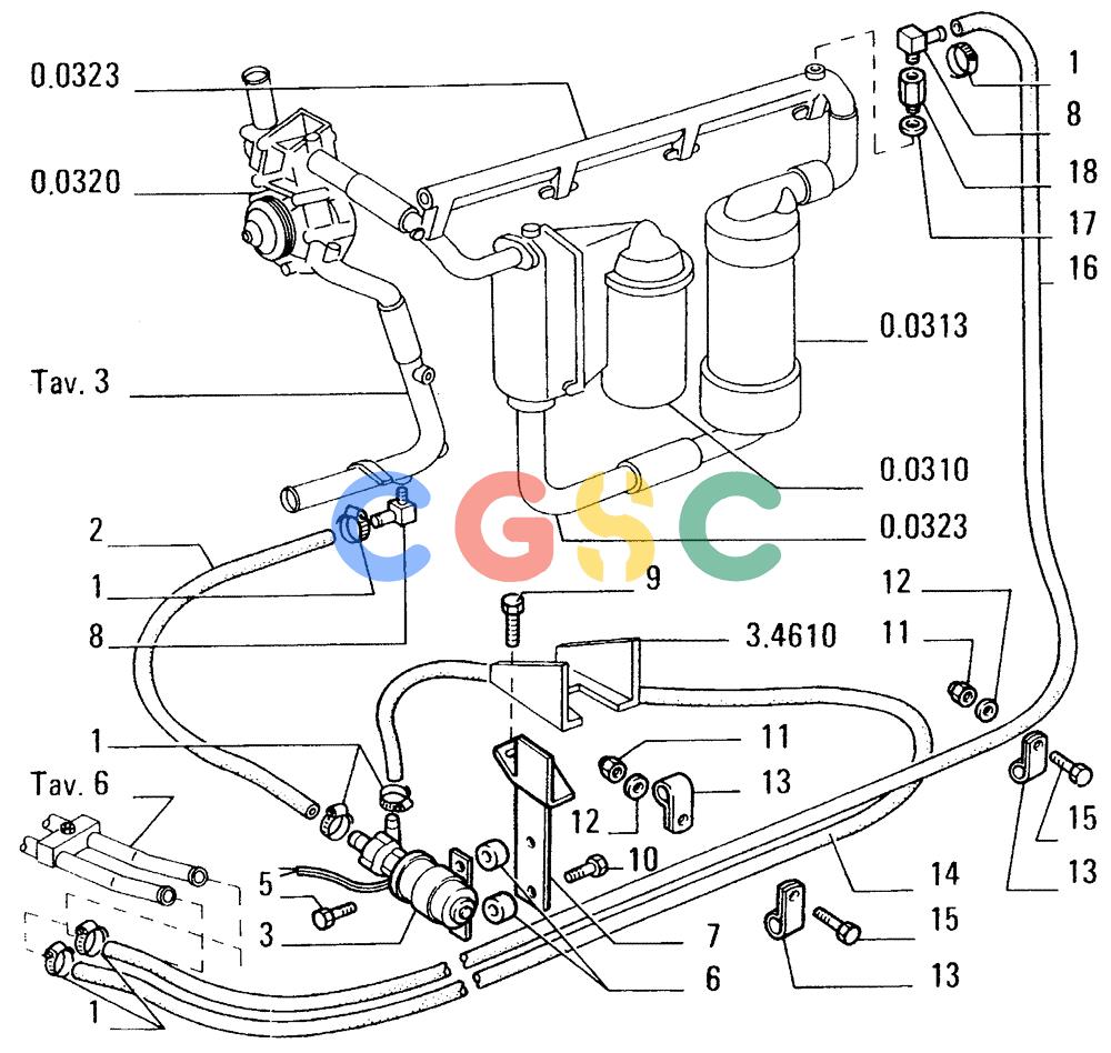 纽荷兰零件查询(FD14E) - CRAWLER DOZER (95.6410[005]) - WINTERIZATION-PIPING New Holland Constructuion