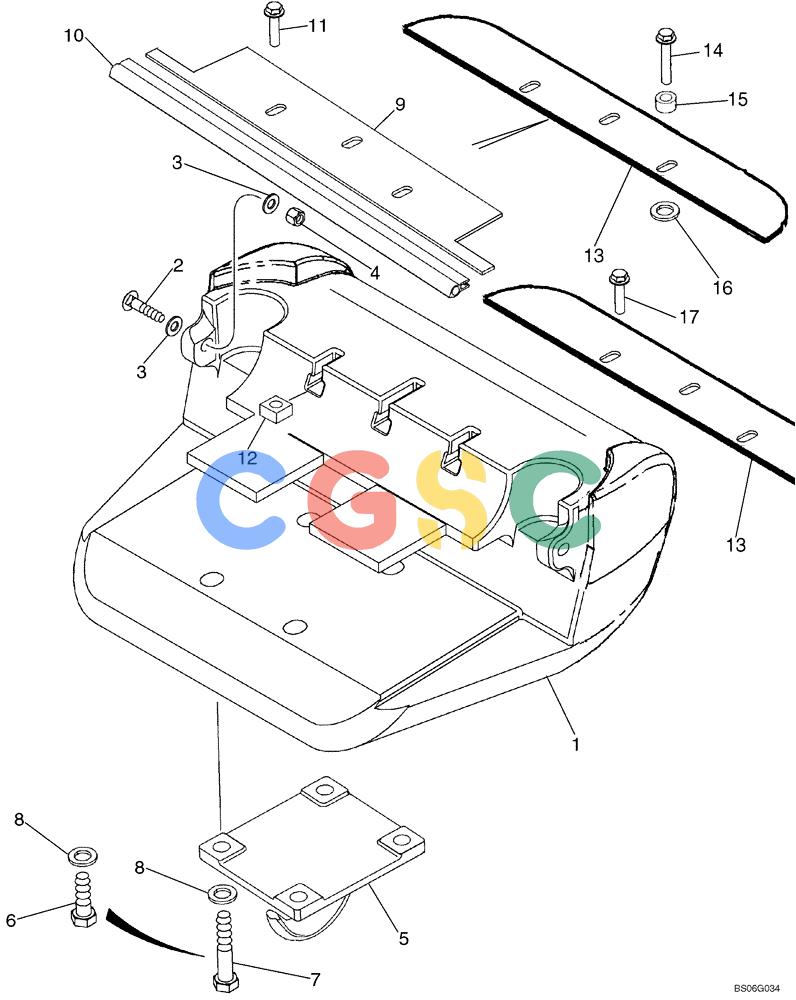 纽荷兰零件查询(D85) - CRAWLER DOZER - NA (1/06-) (09-06) - COUNTERWEIGHT, FRONT - HOOK, TOWING New Holland Constructuion