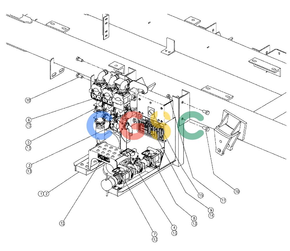 凯斯零件查询(810) - FLEX-AIR APPLICATOR - 2009 (9/09-12/11) (10-017) - PUMP STATION GROUP, 60’ & 70’ Case Agriculture