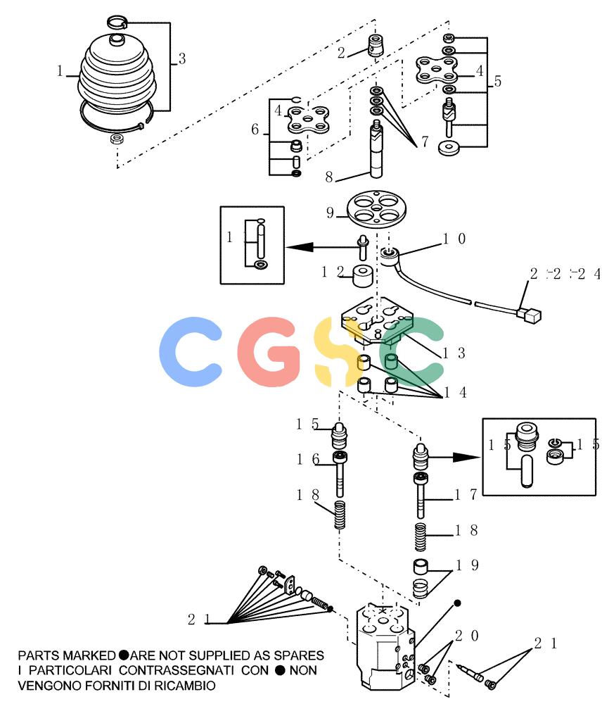 纽荷兰零件查询(DC180.B) - CRAWLER DOZER TIER 2 (3/03-) (3.437[03]) - MANIPULATOR - CONTROL VALVE LINKAGE - COMPONENTS New Holland Constructuion
