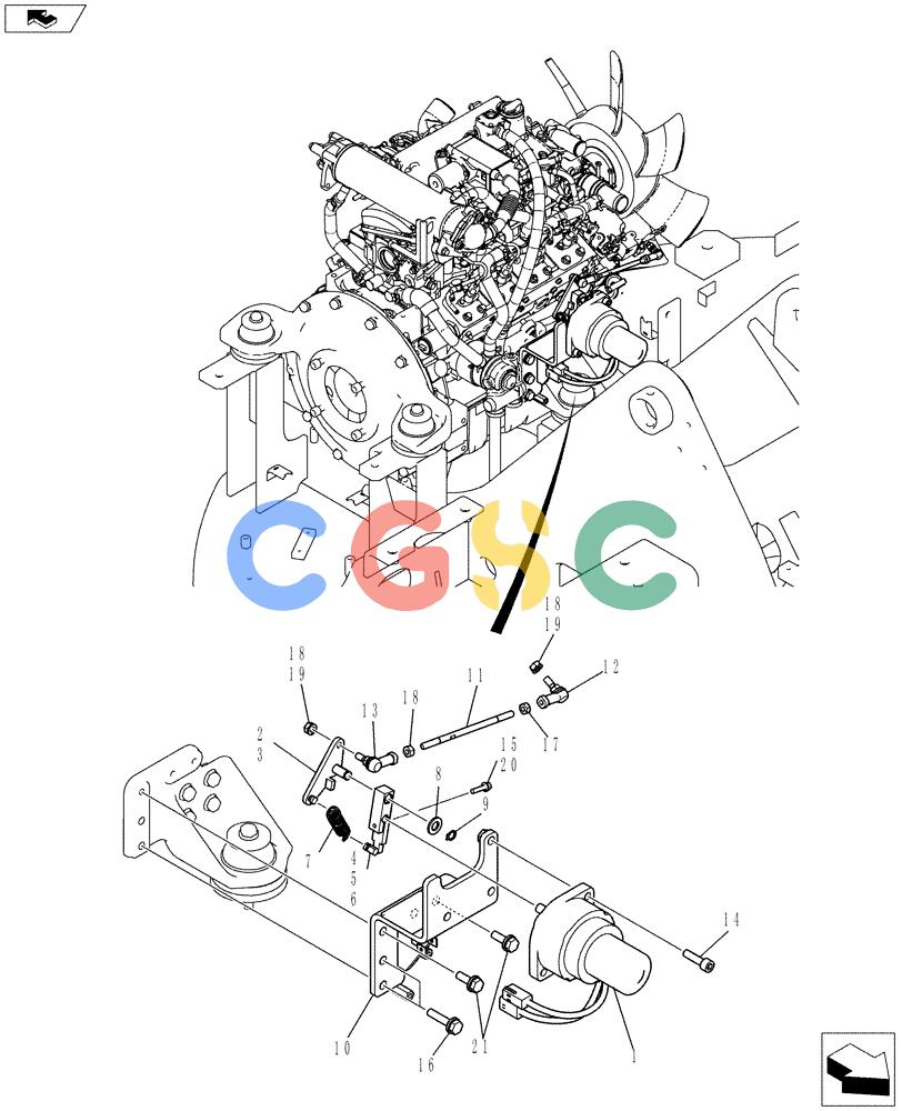 纽荷兰零件查询(E80BMSR) - COMPACT CRAWLER EXCAVATOR ASN LF06-04501 (NBTA18037) (01-006[00]) - CONTROL ASSEMBLY, ENGINE New Holland Constructuion