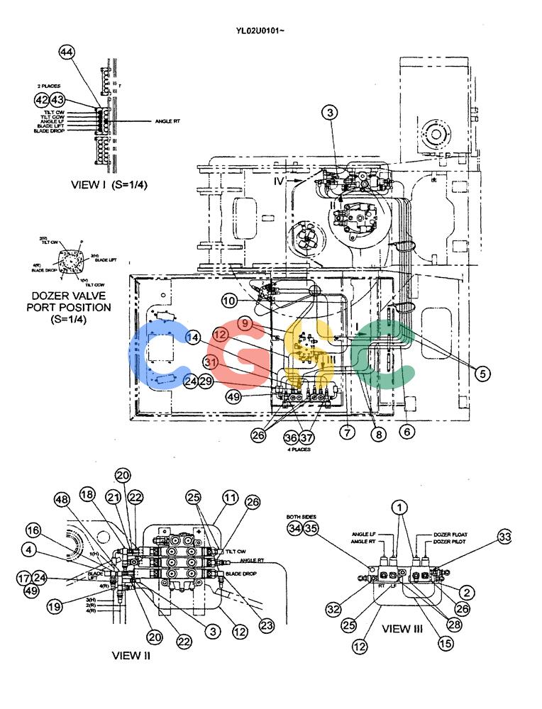 神钢零件查询(ED190LC) - BLADE RUNNER EXCAVATOR/DOZER BTW YL02U0101 - YL03U0135 (1/02-12/06) (01-034[01]) - REMOTE, CONTROL LINES (BOOM & ARM SAFETY) (BREAKER) Kobelco