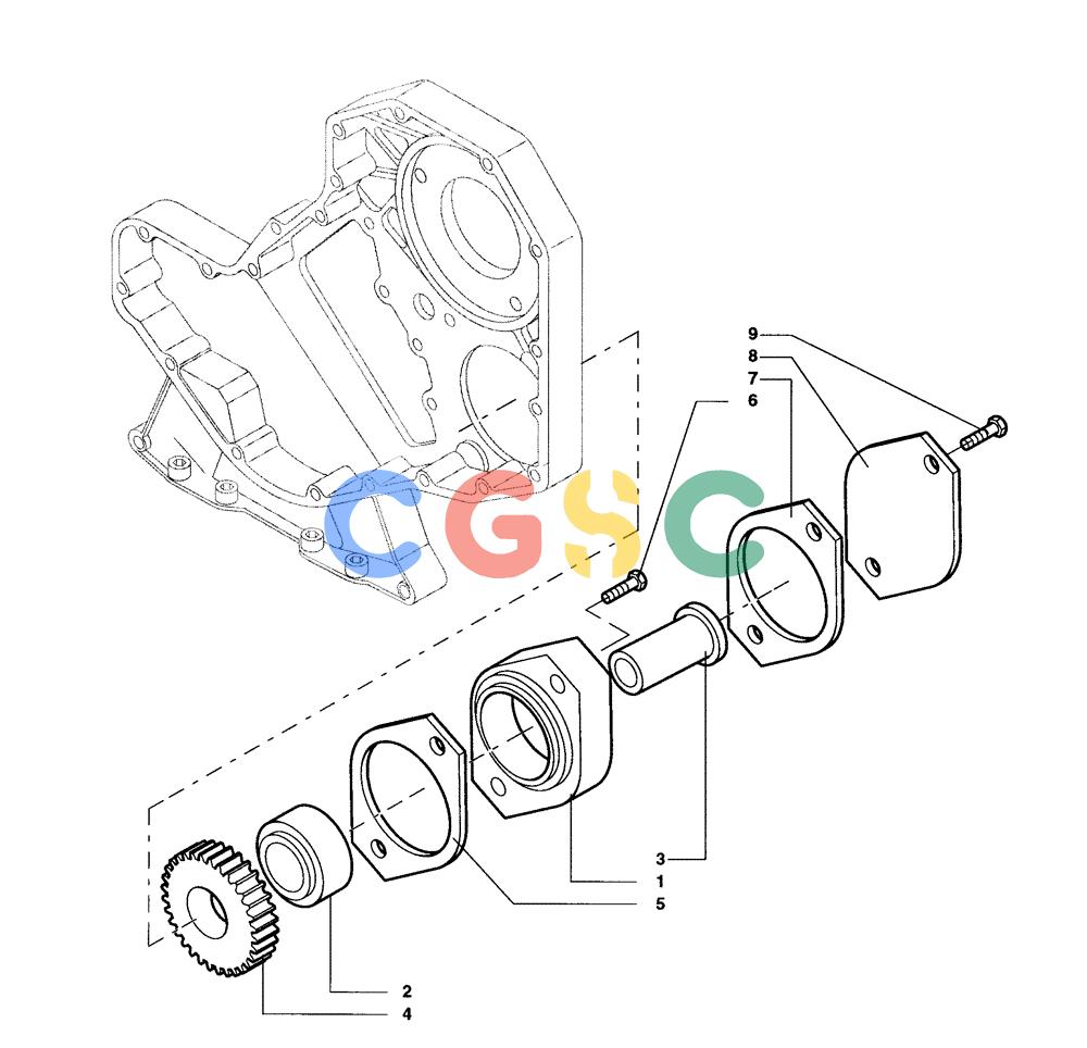 纽荷兰零件查询(DC70) - CRAWLER DOZER (N.A. VERSION) (4/99-) (0.043[02]) - CRANKCASE COVERS DC70 New Holland Constructuion