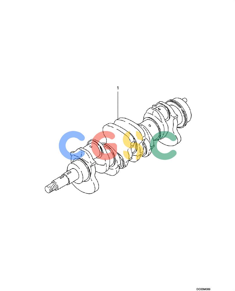 纽荷兰零件查询(E160) - CRAWLER EXCAVATOR (N.A.) (1/06-) (02 -26[00]) - SERVICE CRANKSHAFT ASSEMBLY New Holland Constructuion