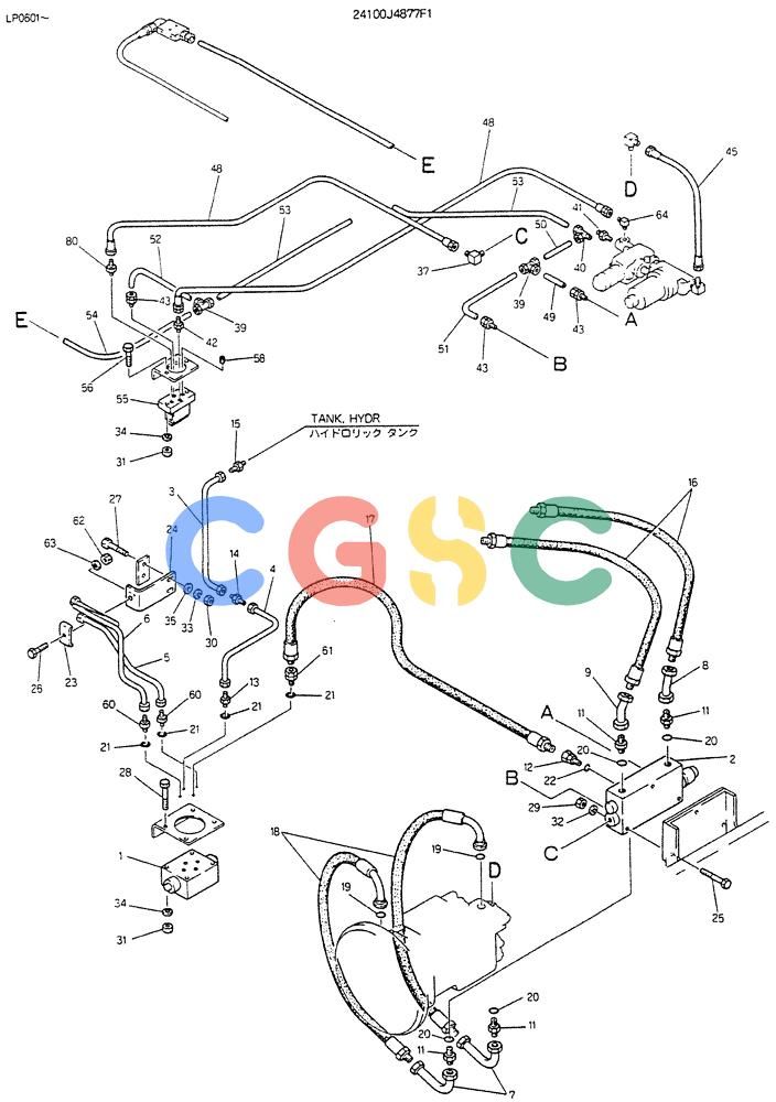 神钢零件查询(K905LC) - EXCAVATOR BTW YP0115 - YP0301 (1/85-12/03) (09-002[01]) - CONTROL ASSY (EXTRA) 24100J4877F1 Kobelco