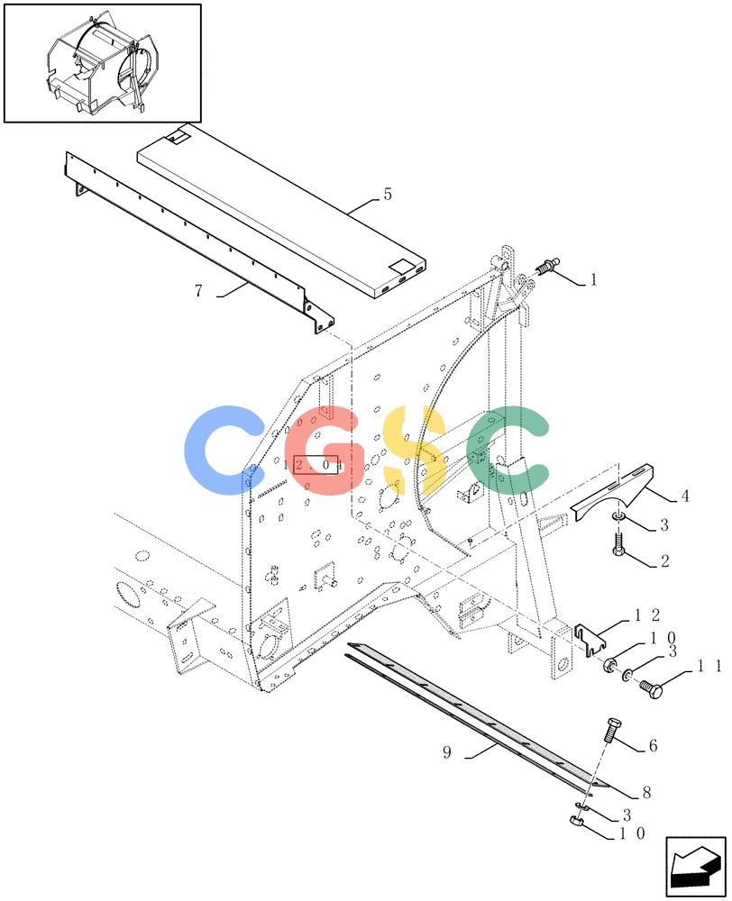 凯斯零件查询(RBX341) - SILAGE PACK ROUND BALER (3/03-12/05) (12.06[01]) - FRAME AND ATTACHMENTS Case Agriculture