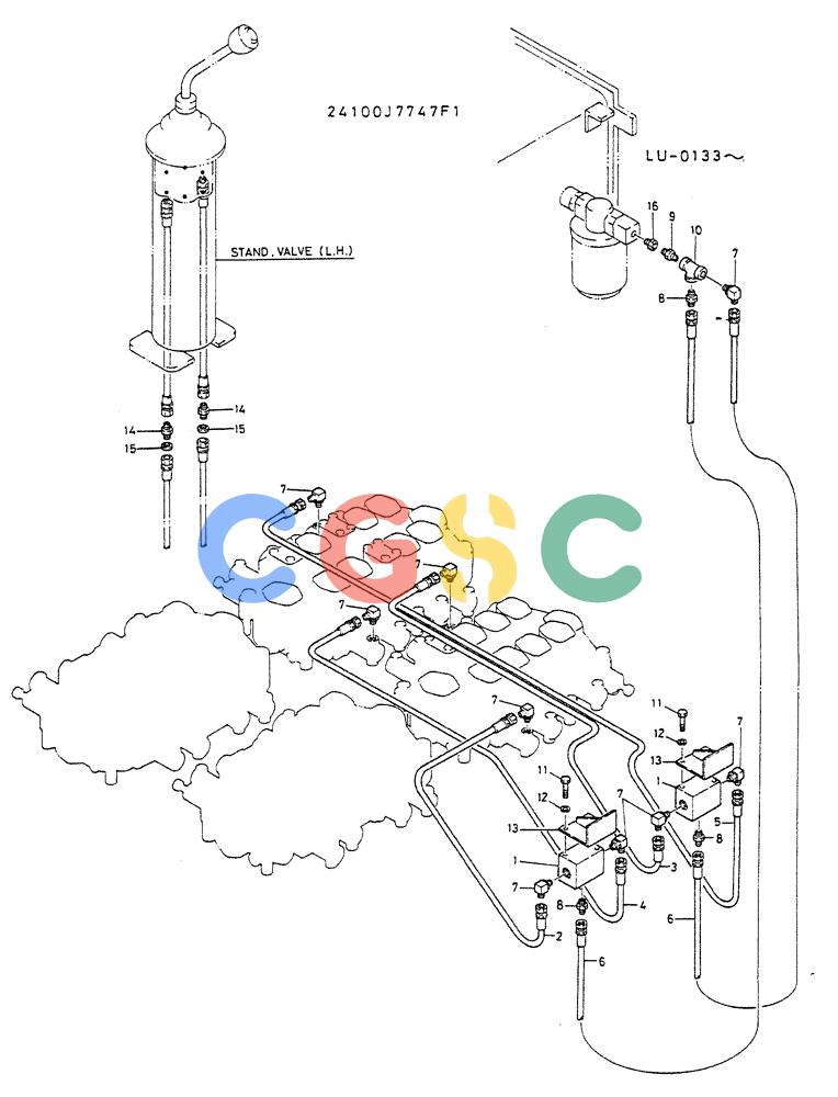 神钢零件查询(K935) - EXCAVATOR SUPPLEMENT ASN LU00154 (1/76-12/03) (03-006) - CONTROL ASSY Kobelco
