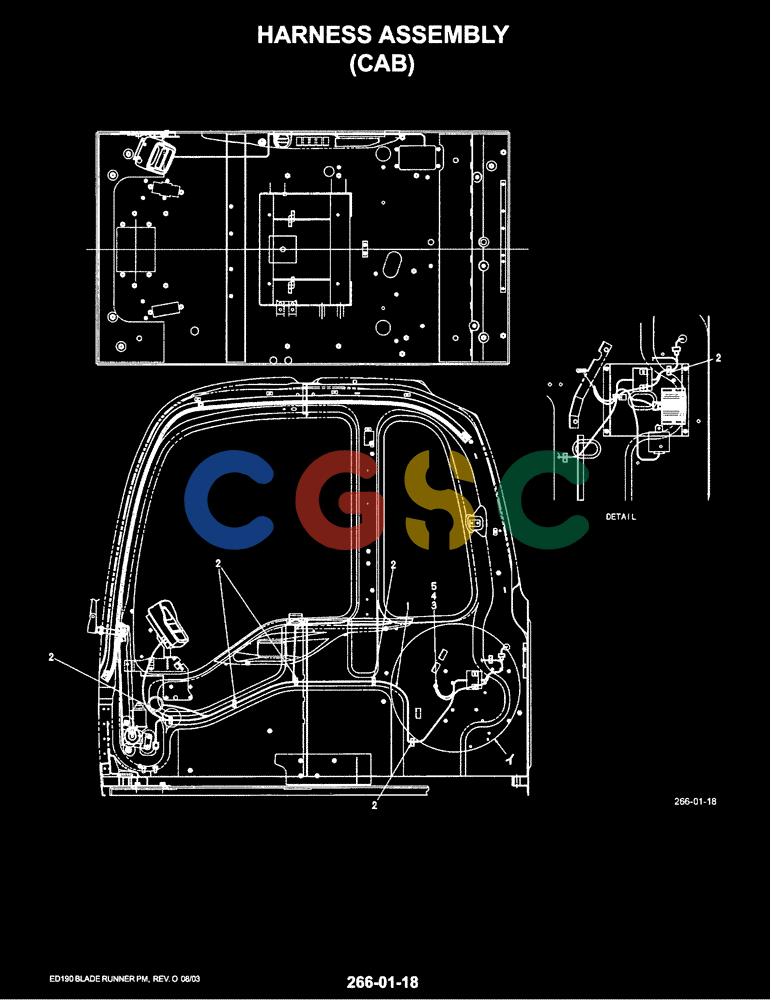 神钢零件查询(ED190LC-6E) - BLADE RUNNER EXCAVATOR/DOZER BTW YL03U0136 - YL03U0292 (1/05-12/06) (01-078[01]) - HARNESS ASSEMBLY (CAB) Kobelco