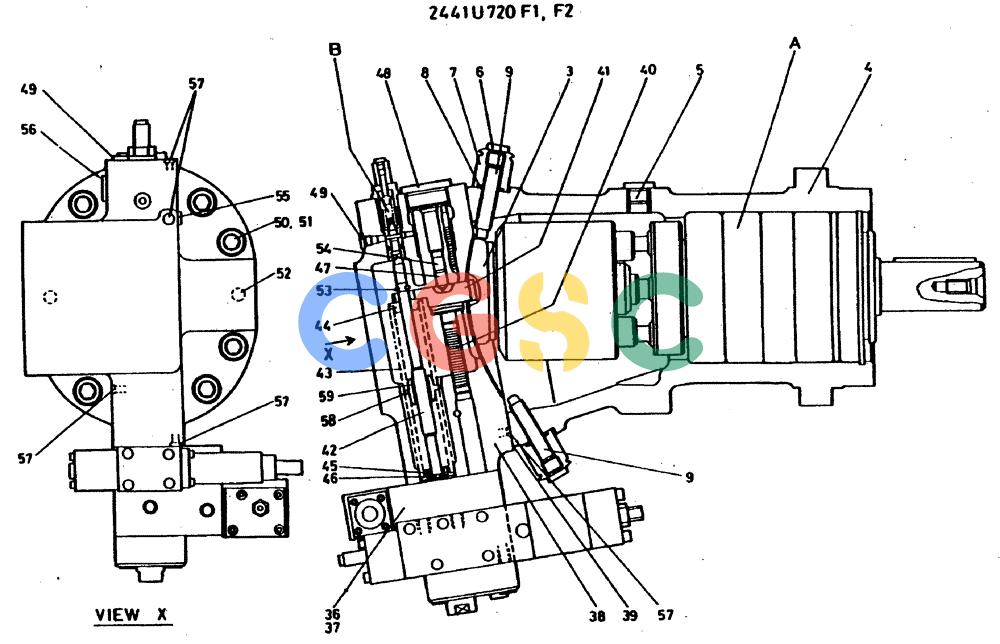 神钢零件查询(MD400LC) - EXCAVATOR BTW YS0101 - YS0200 (1/80-12/06) (09-054[01]) - PUMP ASSY, HYDRAULIC Kobelco