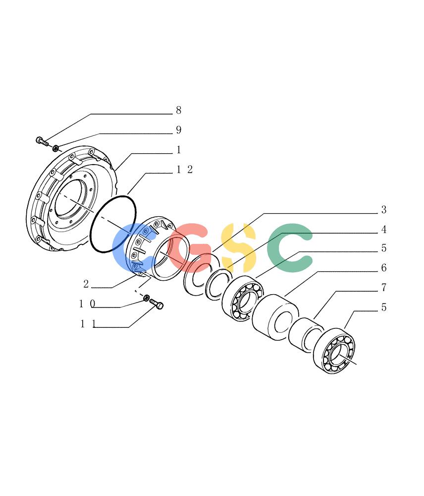 纽荷兰零件查询(DC150PS) - CRAWLER DOZER (1.266[05]) - REAR TRANSMISSION New Holland Constructuion