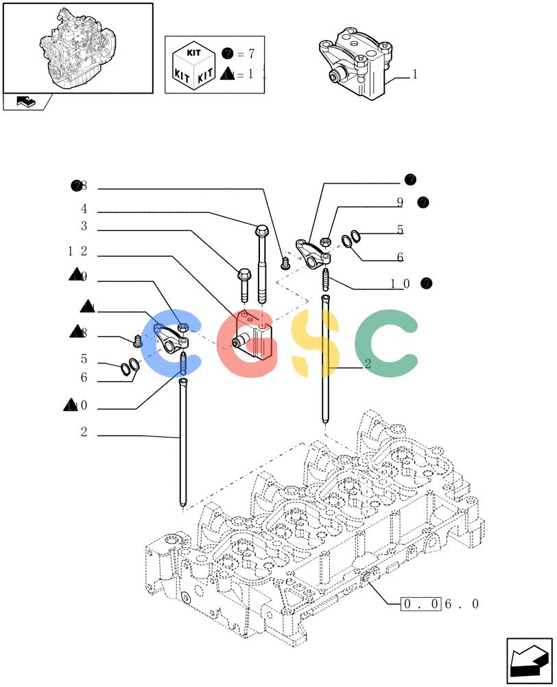 神钢零件查询(F4GE9484K J601) - ENGINE - 504103830-920019897 (1/13-) (0.06.6) - ROCKER SHAFT (504090394) Kobelco