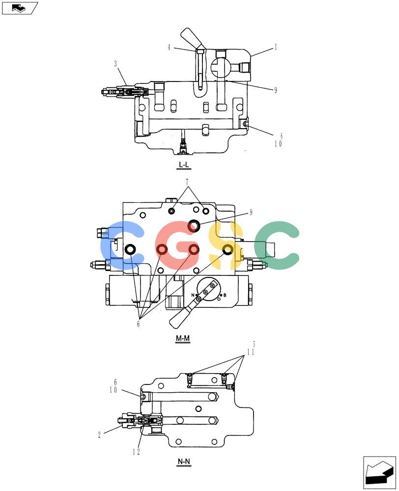 纽荷兰零件查询(E80BMSR) - COMPACT CRAWLER EXCAVATOR ASN LF06-04501 (NBTA18037) (01-017[07]) - VALVE INSTALLATION New Holland Constructuion
