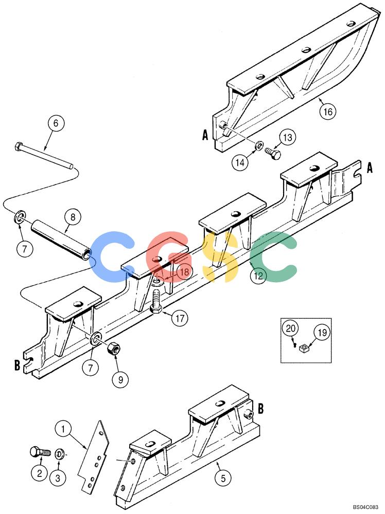 纽荷兰零件查询(DC85) - CRAWLER DOZER (8/04-) (05-08) - TRACK GUARDS New Holland Constructuion