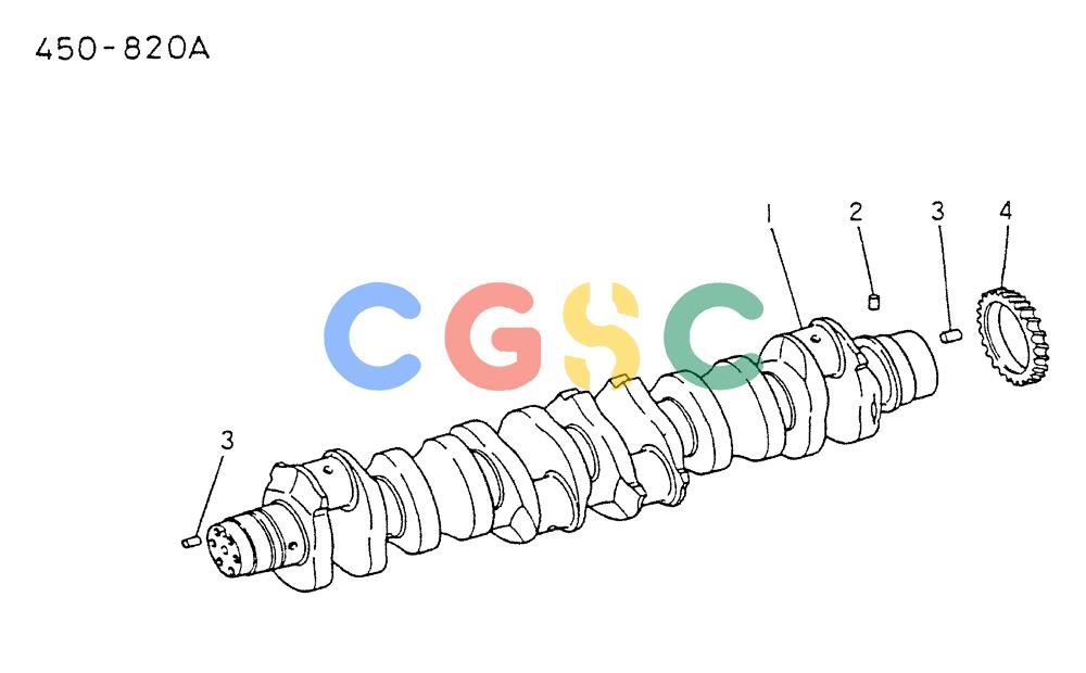 神钢零件查询(6D22-TC) - MITSUBISHI DIESEL ENGINE - K909A, K912A, K916, & K935 (1/76-12/06) (08-003) - CRANKSHAFT REPAIR KIT Kobelco