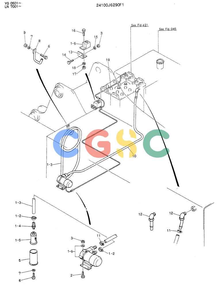 神钢零件查询(K907DLC) - EXCAVATOR ASN YG0501 (1/86-12/03) (08-001) - PUMP ASSY Kobelco